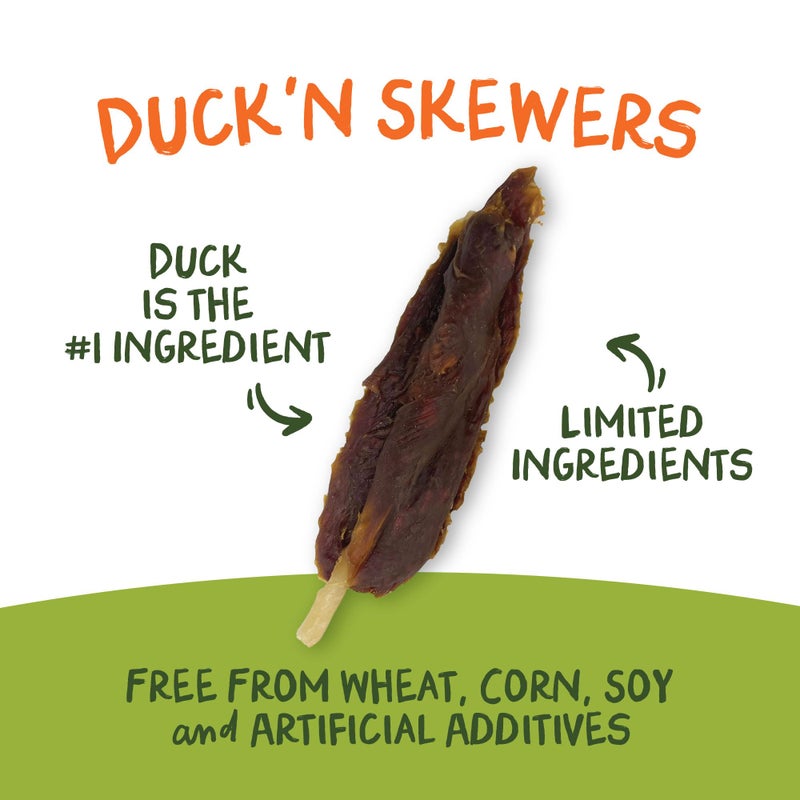 Pet 'n Shape Chik 'n Skewers â€“ Duck Wrapped Rawhide Chew Dog Treats - 1 Pound - Image 2